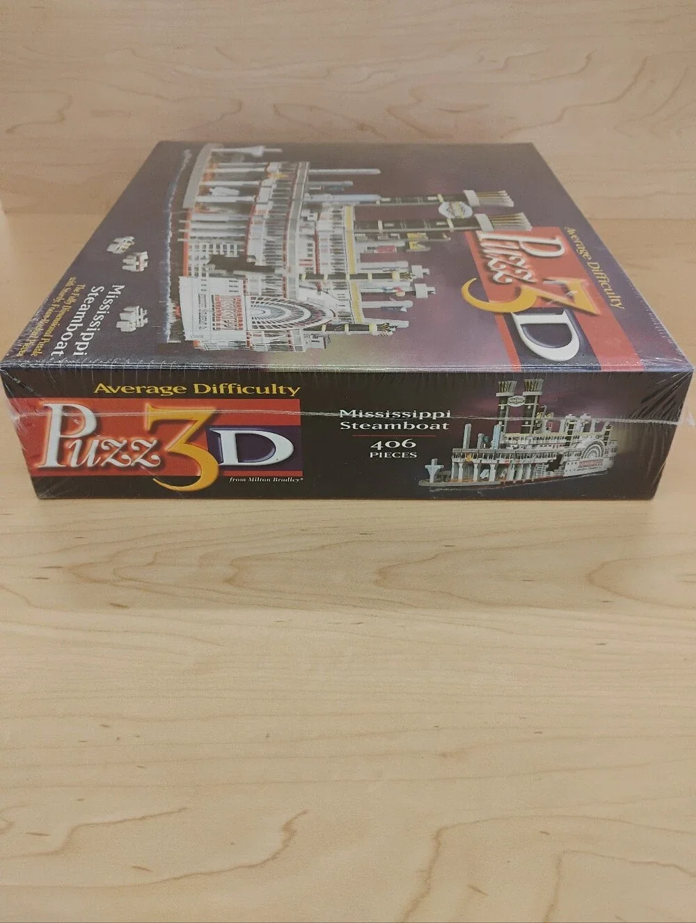 🆕 Puzz3D Mississippi Steamboat Hasbro 406 Piece Vintage Puzzle FactorySealed
